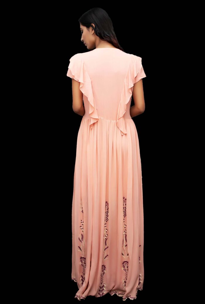 Buy Embroidered Dresses Online in Toronto | Embroidered Cotton Maxi Dress