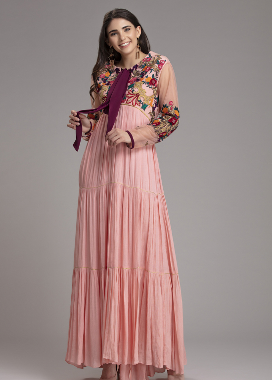 Embroidered Tiered Cotton Maxi Dress