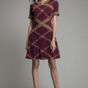 Exclusive Embroidered mini dress