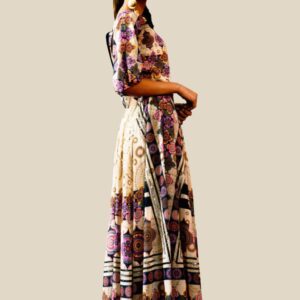 Buy Mandala Printed Midi Maxi Dress in India - Canada - USA At Folklorecollections