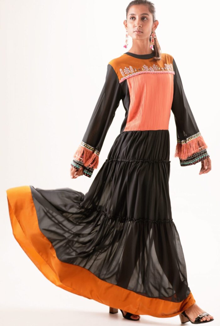 Buy Embroidered Maxi Dress for Women Online from Folklore