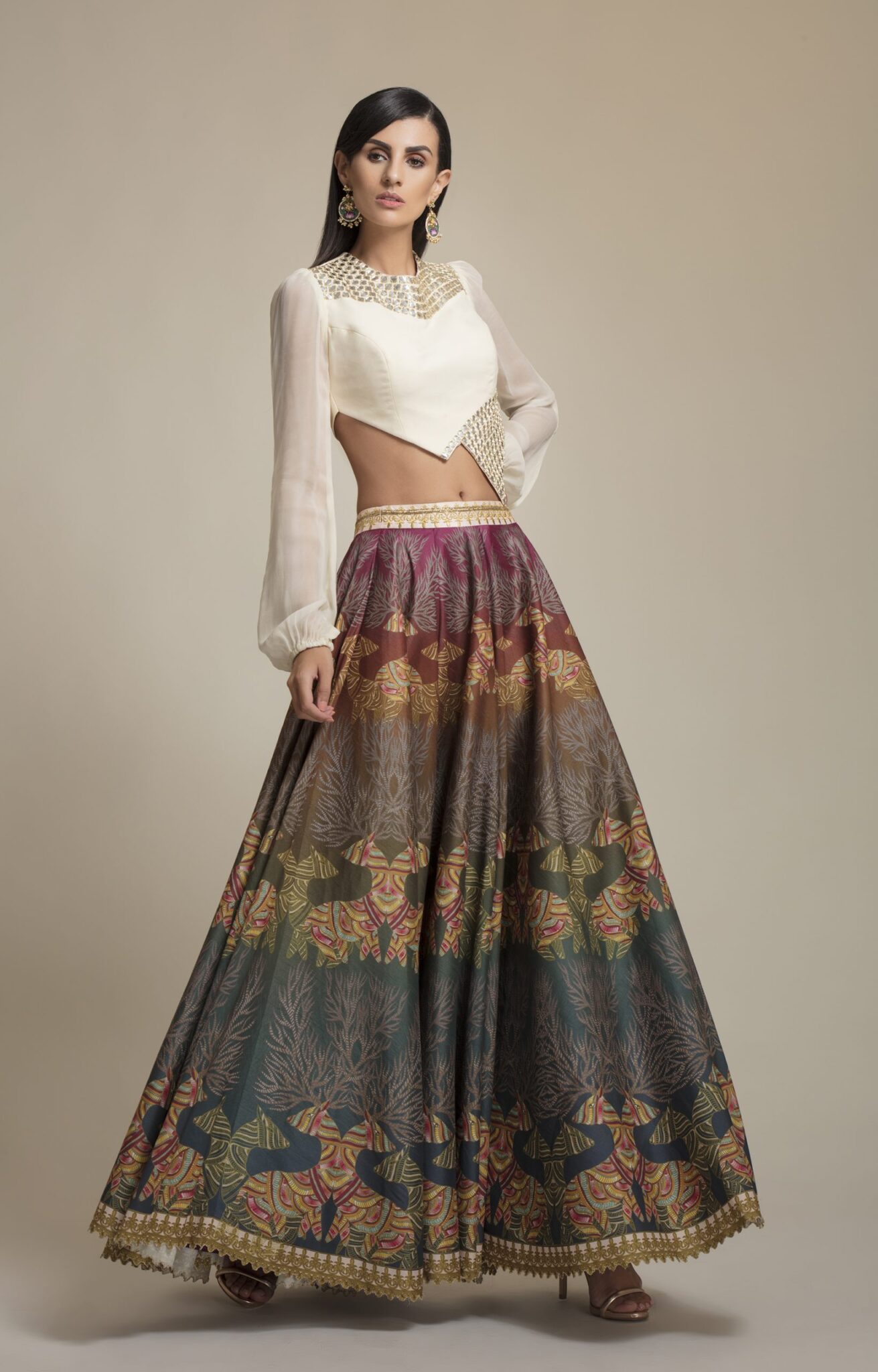 Printed lengha 2025