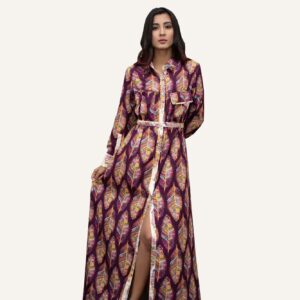 Buy Printed Shirt Maxi Dress online In Canada - India At Folklore