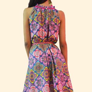 Buy Teal Printed Maxi Dress online in Canada At Folklore Collection
