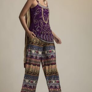 Buy Purple Embroidered Kurti Online in Toronto - Delhi - New Jersey At Folklore | Designer Embroidered kurta set