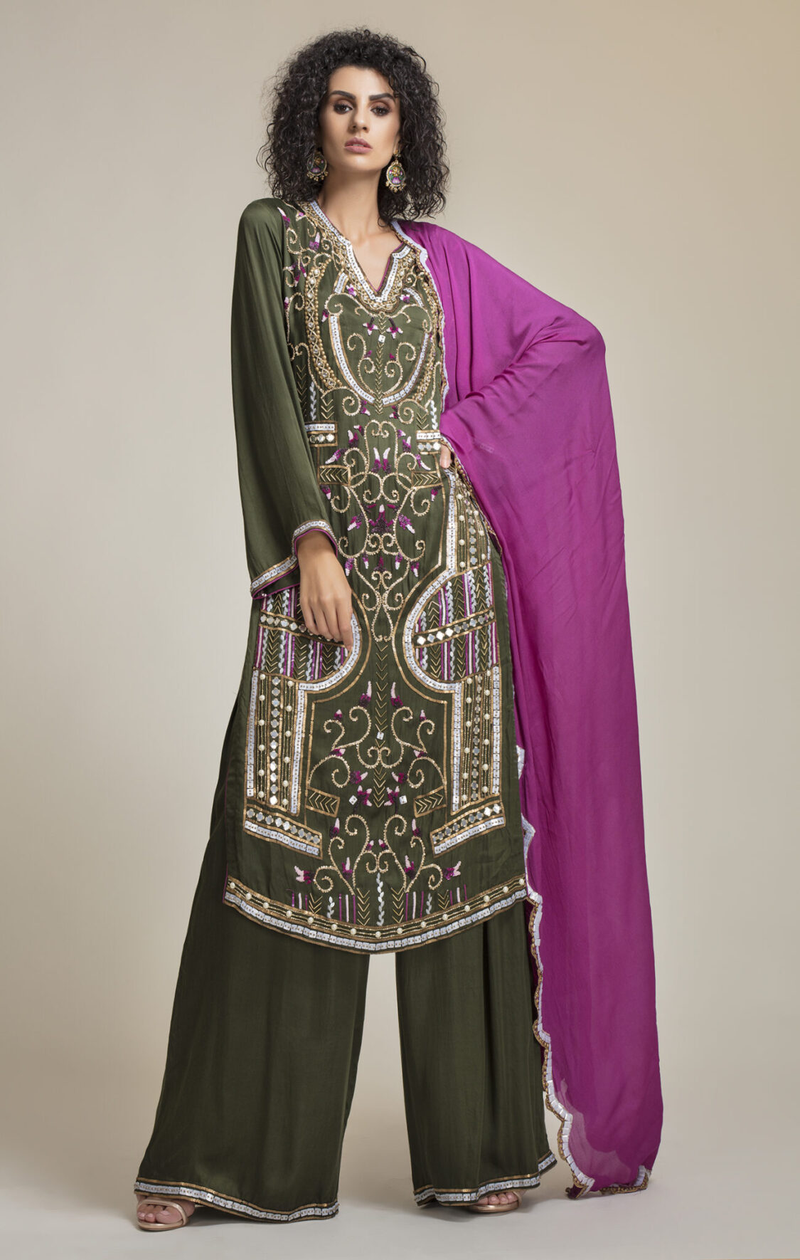 Buy Designer Silk Embroidered Suit at Folklore in India - Canada | Folklore Collections - 2, Fashion designer clothing women designer clothing, women clothing online, designer clothes on sale, designer sale canada, designer clothes toronto, popular clothing stores in toronto