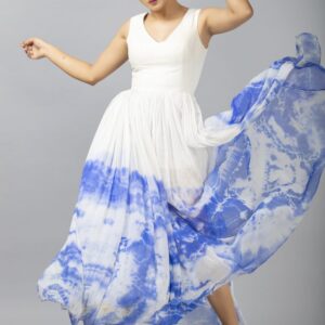 Buy Marble blue maxi dress Online in Delhi - Toronto - New Jersey at folklore Collections | Shop Marble blue maxi in New Jersey | Maxi Desess on Folklore | Returns Policy