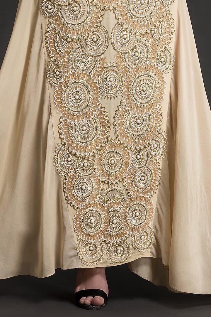 Gold Hand Embroidered Mandala Gown