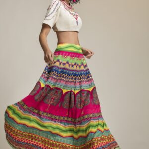 Buy Warli Multi-Colored Lehenga in Toronto - Delhi - Dubai Folklore