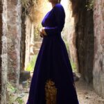 Prussian Blue Cocktail Gown