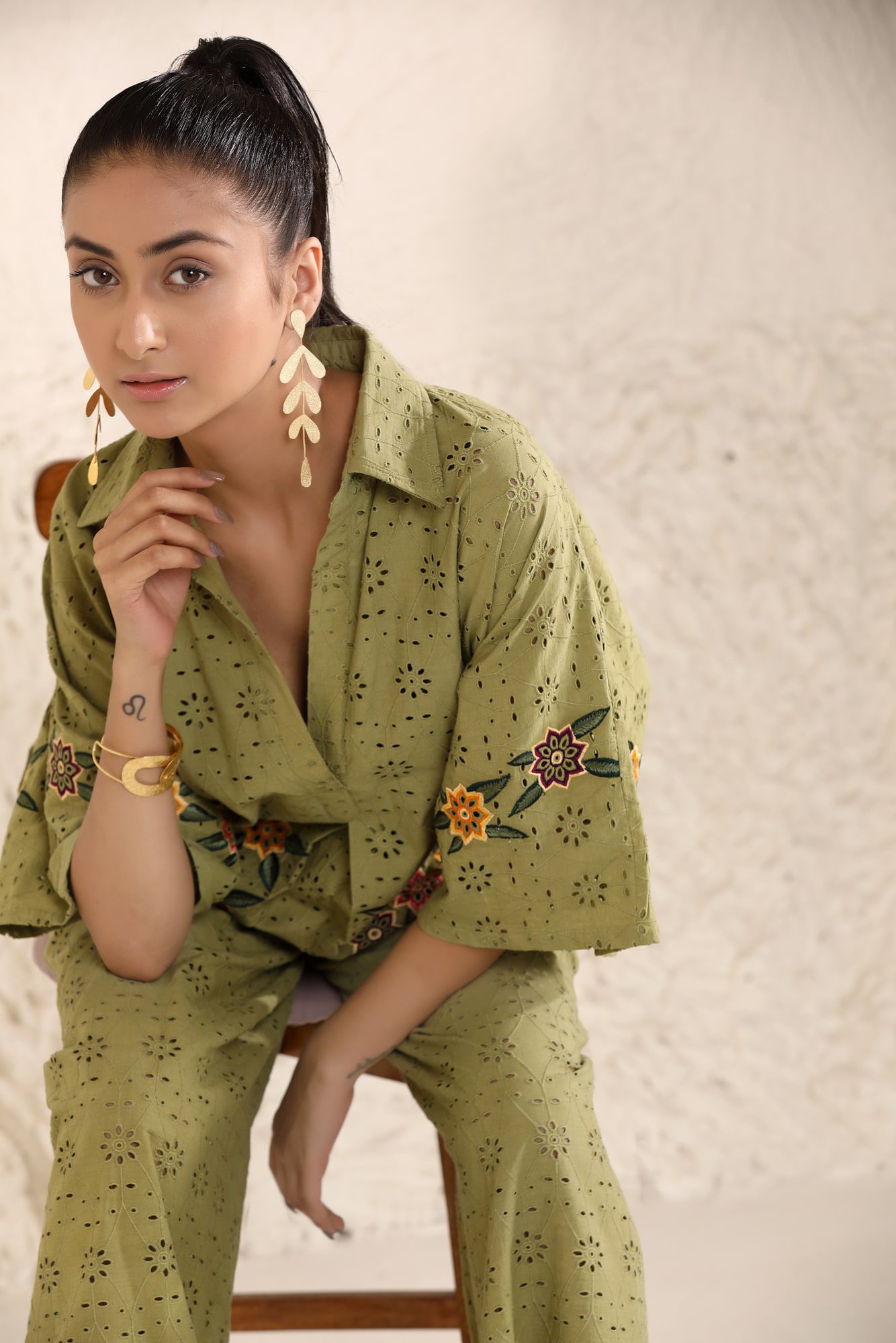 Embroidered Lounge top