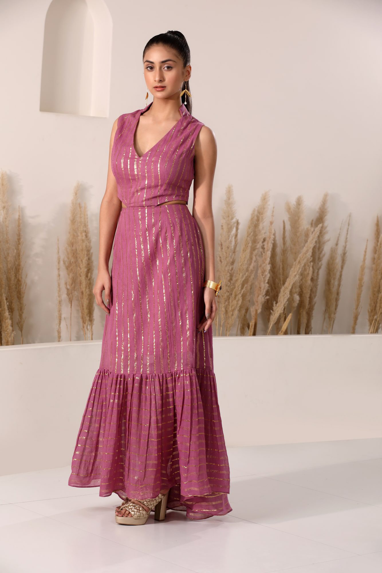 Joslin Maxi tiered dress