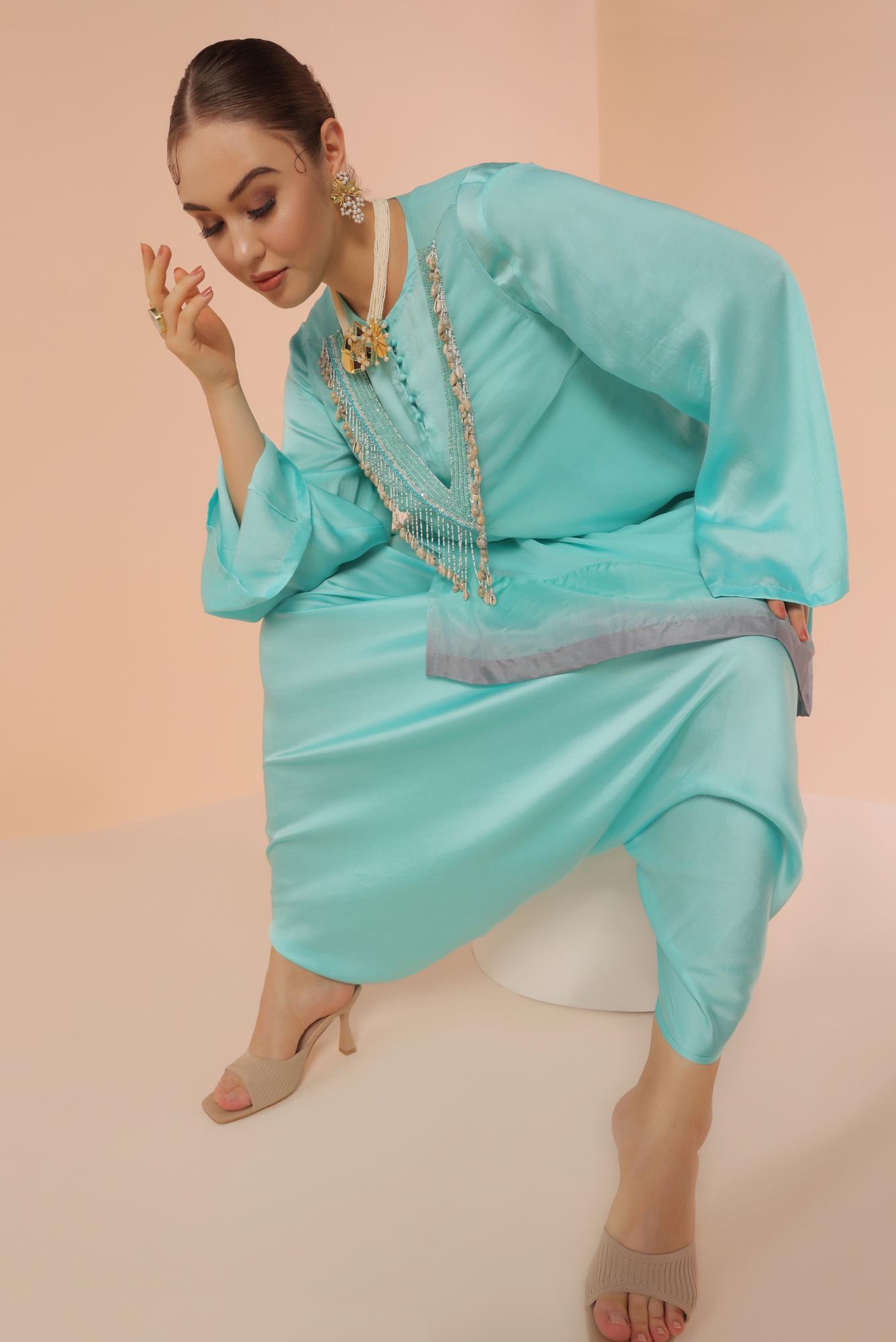 Ombre Shells Fringe Set