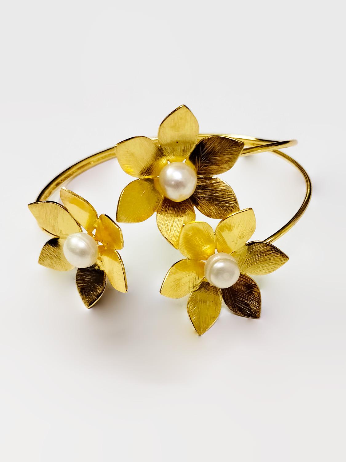 Pearl Gold Plated Bracelet