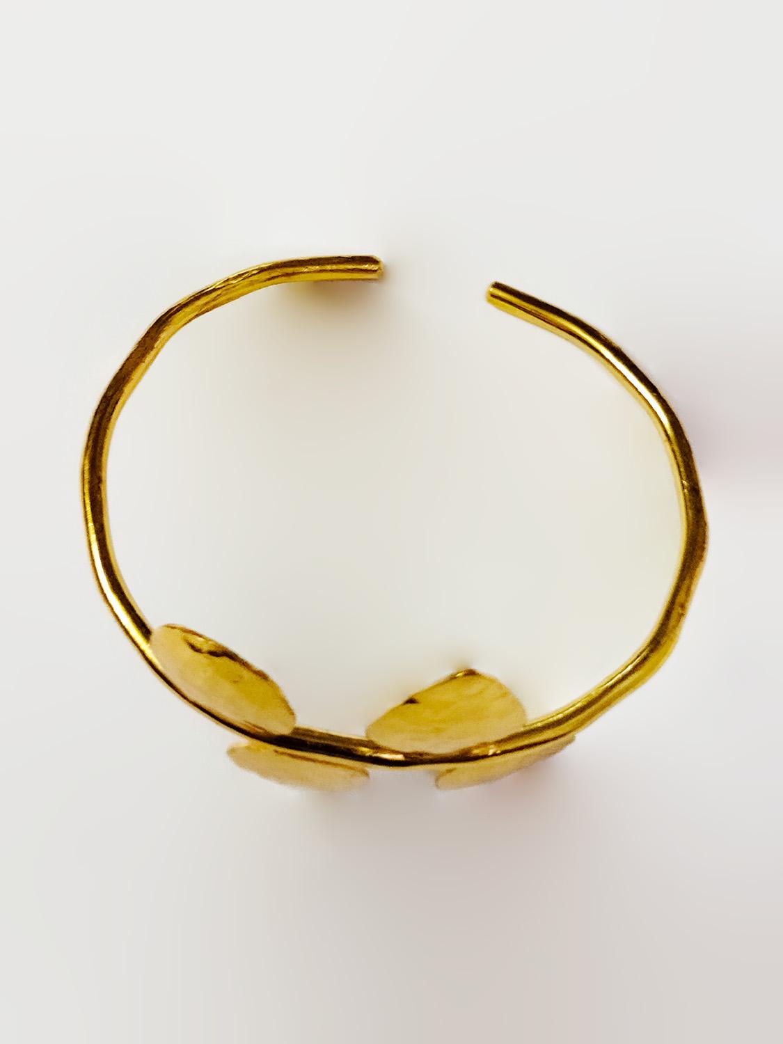Golden Leaf Design Bracelet