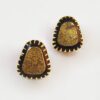 Golden Studs Druzy Handmade Stone Earrings