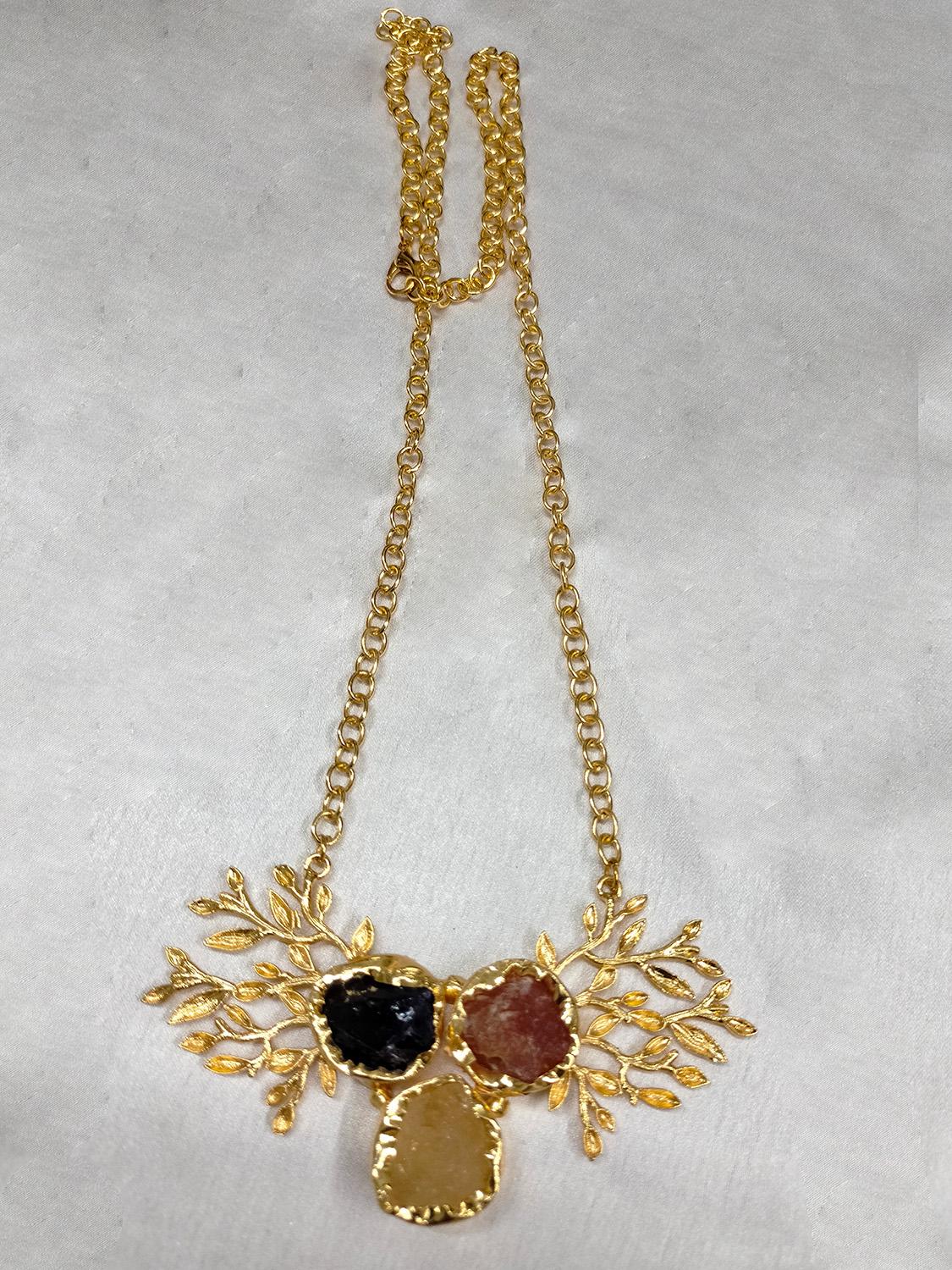 Semi Precious Gemstone Fancy Necklace