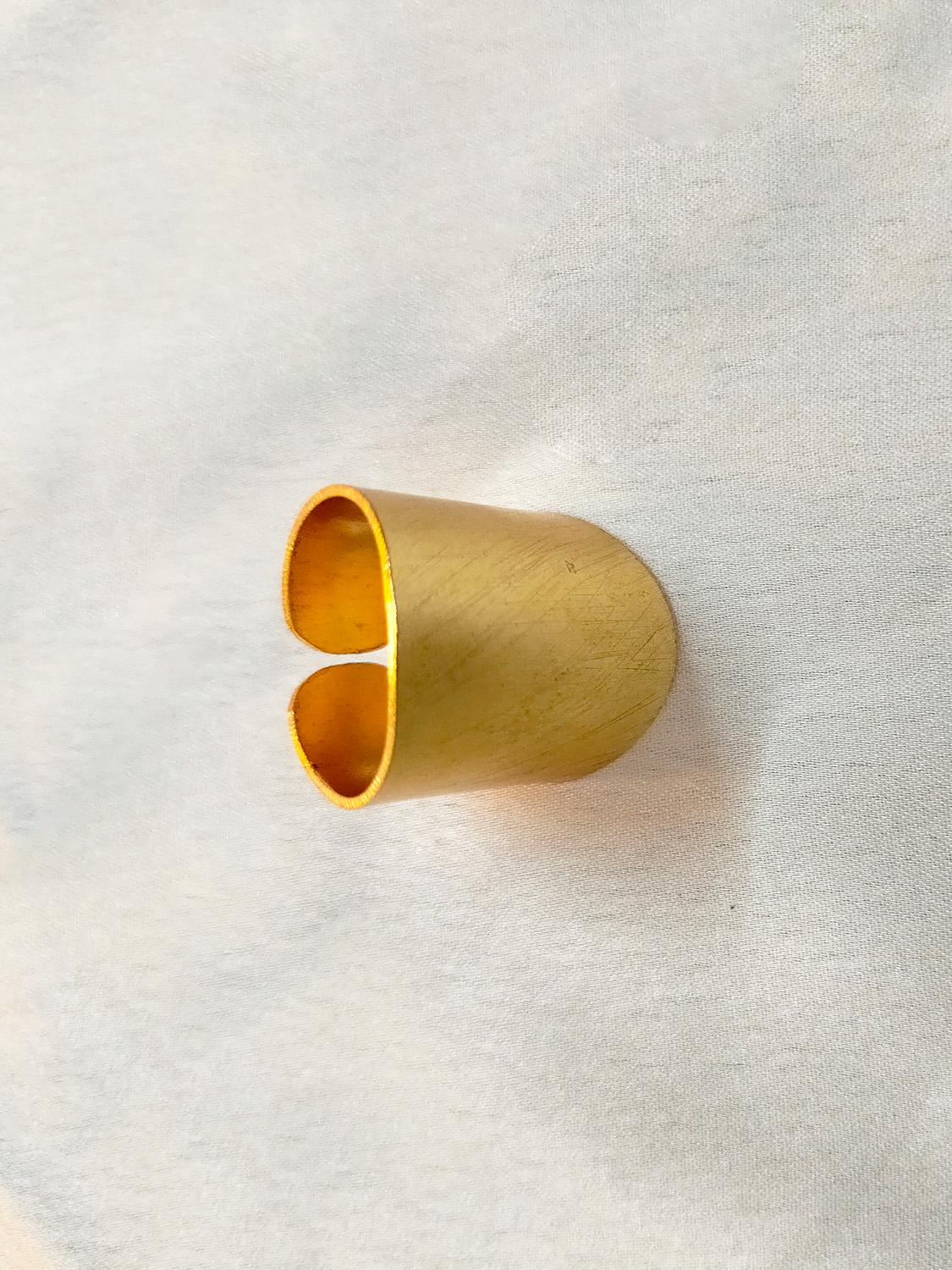 Wide Smooth Gold Ring cuff