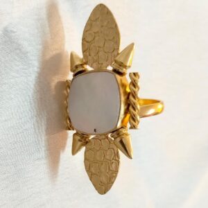 Gold Plated Adjustable Party Wear Ring