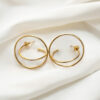 Golden Two Layer Earring