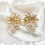Classy Golden Pearl Earrings
