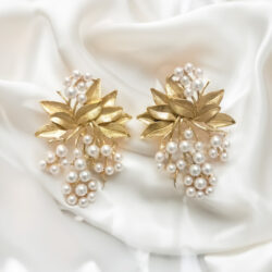 Classy Golden Pearl Earrings