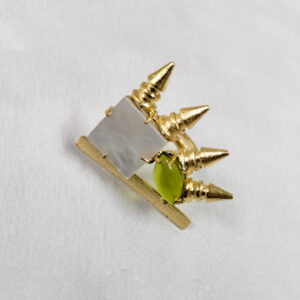 Gold Tone Temple Adjustable Ring