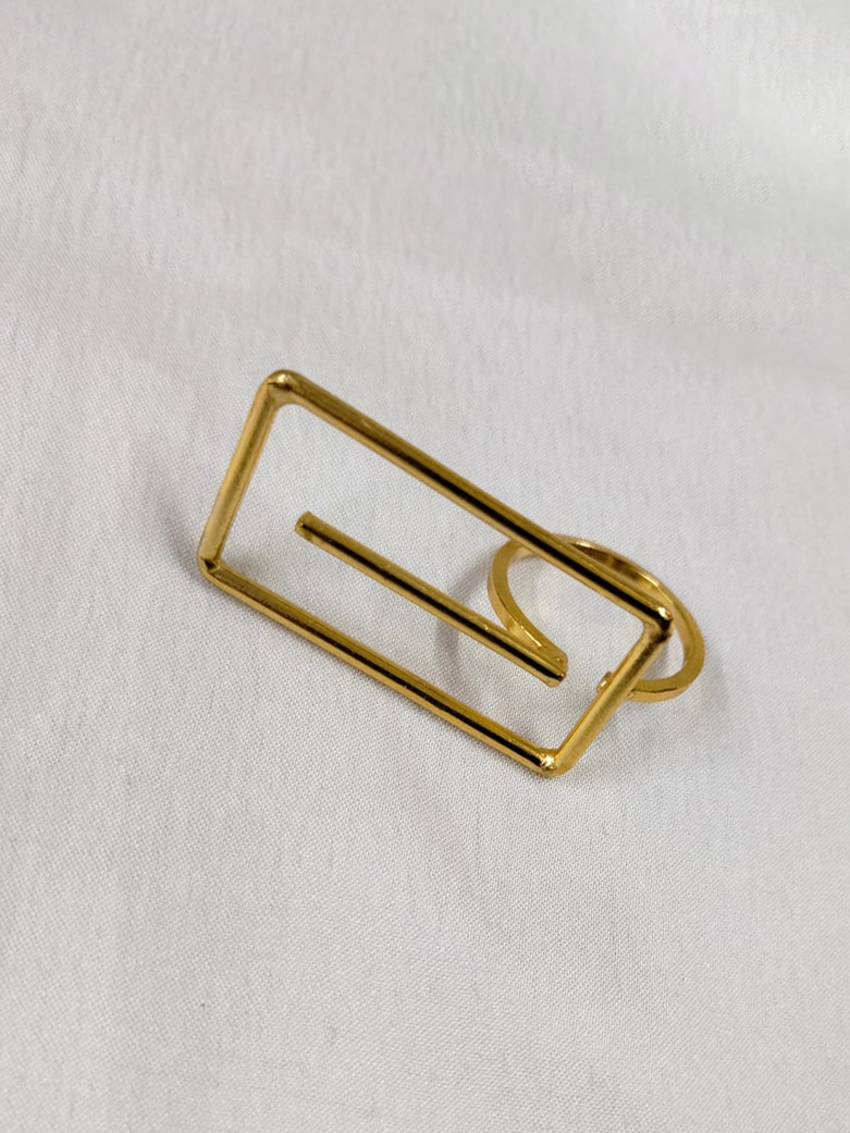 Golden Rectangle Design Ring