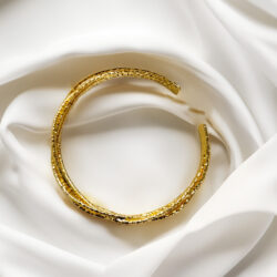 Trendy Golden Metal Cuff Bracelet