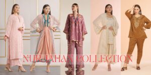 Nur-Jahan collection's latest design party wear dress for ladies | Turkish embroidered jacket sets | Mukaish embroidered lehengas.