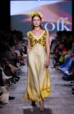 Sunflower Ombre Silk Dress